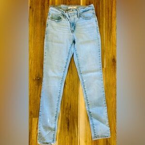 Levi's Women's Sky Blue Skinny Jeans